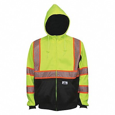 Hooded Sweatshirt Lime 4XL Sz