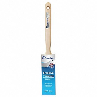 Brush 1.5 Flat Sash Polyester 2 11/16 L
