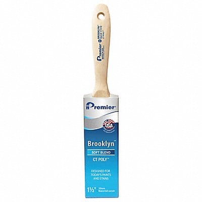 Brush 1.5 Flat Sash Polyester 2 11/16 L