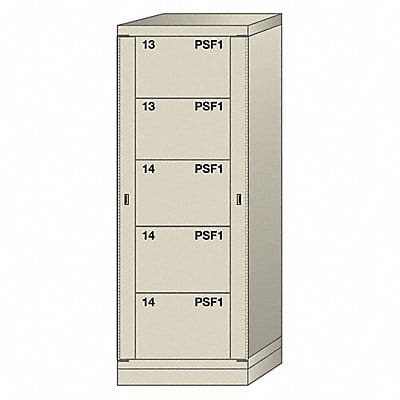 Modular Drawer Cabinet 59-1/4 H Putty