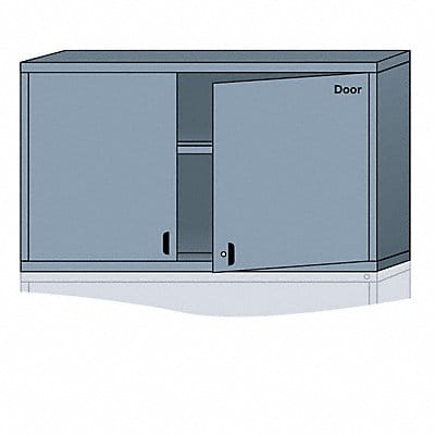 K3817 ModShelfCab 31 x60 x28 1/4 DvGry 2Shlv