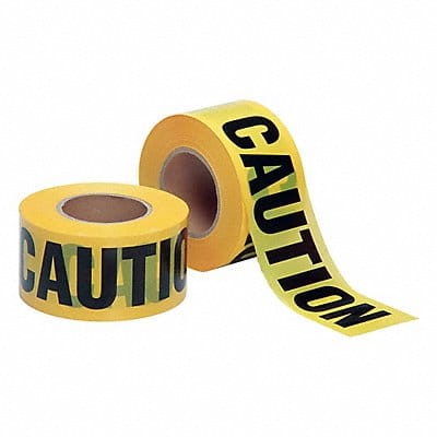 Barricade Tape Yellow 1 000 ft L 3 in