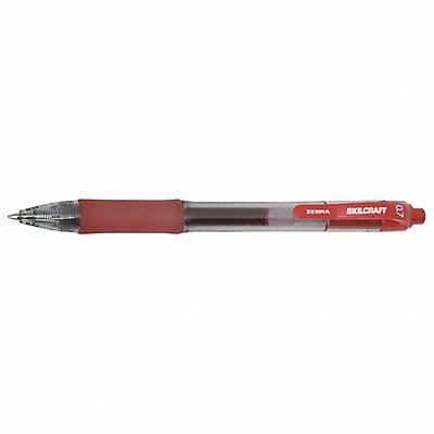 Gel Pen 0.7mm Point Red Ink PK12