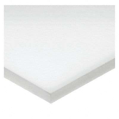 Rectngl HDPE 1 1/2 x24 0.125 T Wht Opq
