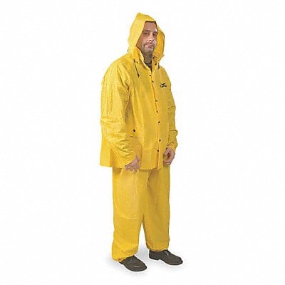 D2283 Rain Suit w/Jacket/Bib Unrated Yellow L