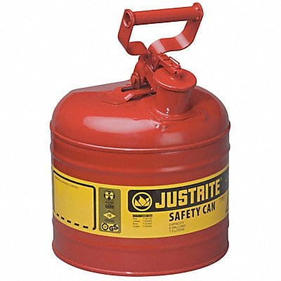 Type I Safety Can 2 gal Red 13-3/4In H