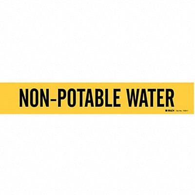 Pipe Marker Non-Potable Water 2 1/4in H