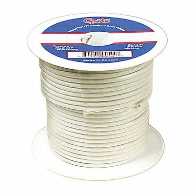 Primary Wire 8 Gauge White 25 ft Spool