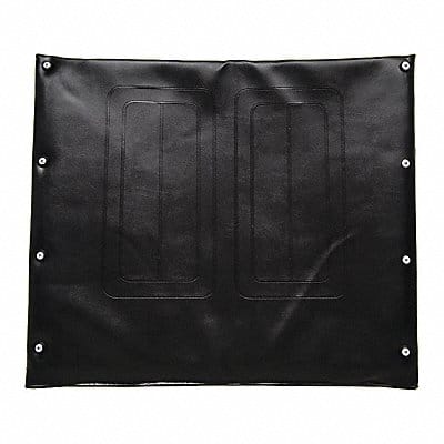 Vinyl Back Upholstery 24 W 8 Hole Black