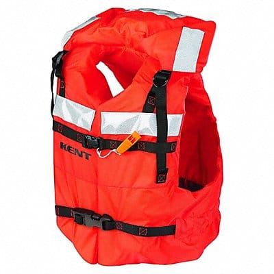 Life Jacket Ornge Fabric Adult Universl Life Jacket Ornge Fabric Adult Universl