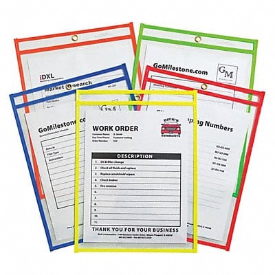 Shop Ticket Holder Neon Color 9x12 PK25