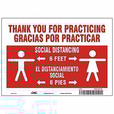Sign Polystyrene 7 H 10 W