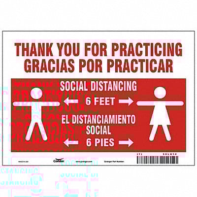 Sign Aluminum 7 H 10 W