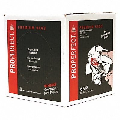 Square Premium Rags Box 18 PK25