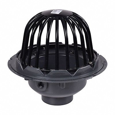 PVC Roof Drain w/ABS Dome and Guard 3