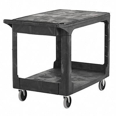 Medium Utility Cart 2 Shelf Black
