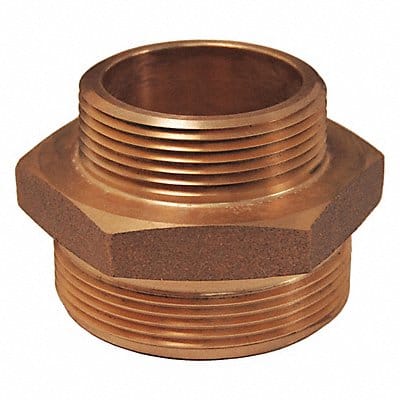 Domestic Hex Nipple BR 2 NPTx2.5 NST