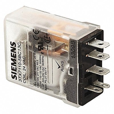 Plug-In Relay 120V AC 15 A 5 Pins