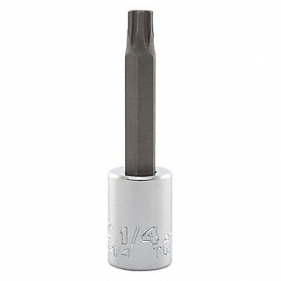 Socket Bit Steel 3/8 in TpSz 1/4 in