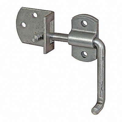 Security Latch Set Zinc Straight Side