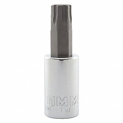 Socket Bit Steel 1/2 in TpSz 11 mm