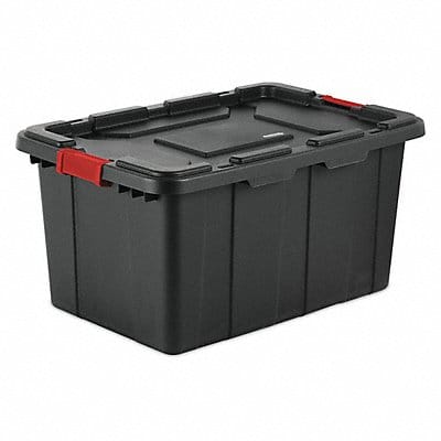 Storage Tote Black Polypropylene