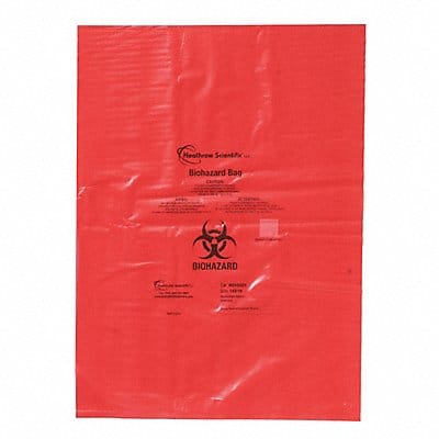 Biohazard Bags 2-3/8 gal Red PK200