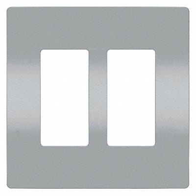 Rocker Wall Plate Smooth Plastic White