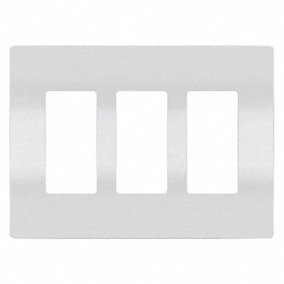 Rocker Wall Plate Smooth Plastic White