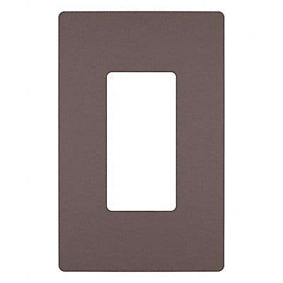 Rocker Wall Plate Smooth Plastic Brown
