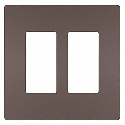 Rocker Wall Plate Smooth Plastic Brown