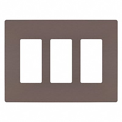 Rocker Wall Plate Smooth Plastic Brown