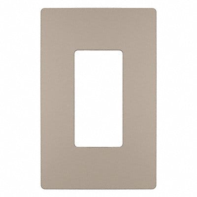 Rocker Wall Plate Smooth Plastic Silver