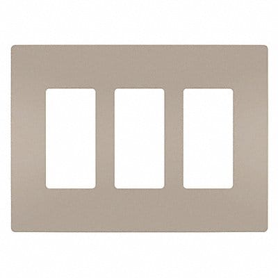 Rocker Wall Plate Smooth Plastic Silver