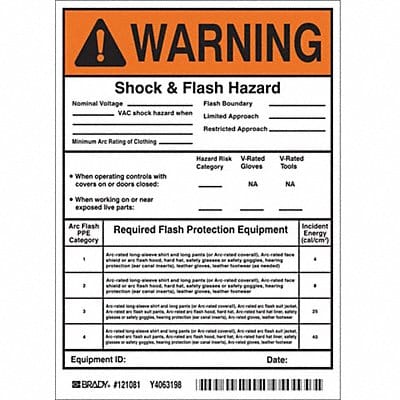Permanent Adhesive Label 7x5in Vinyl PK5