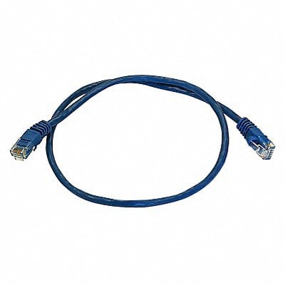 Patch Cord Cat 5e Booted Blue 2.0 ft.