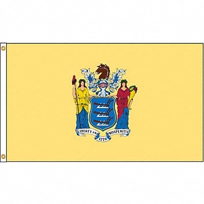 D3771 New Jersey Flag 4x6 Ft Nylon
