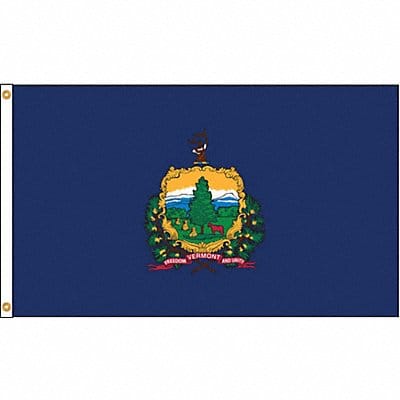 D3772 Vermont Flag 5x8 Ft Nylon