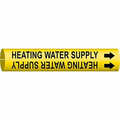 Pipe Mrkr Heating Watr Spply 2in H 2in W