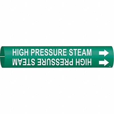 Pipe Marker High Pressure Steam 7/8in H