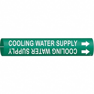 Pipe Marker Cooling Water Supply 7/8in H