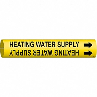 Pipe Mrkr Heating Water Supply 13/16in H