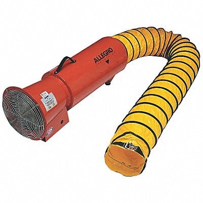 Confined Space Fan Orange 13 5/8 W