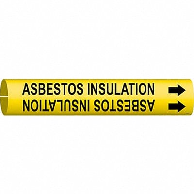Pipe Marker Asbestos Insulation 7/8in H
