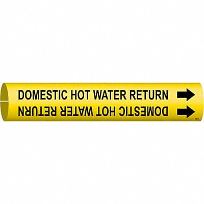 Pipe Marker Domestic Hot Water Return