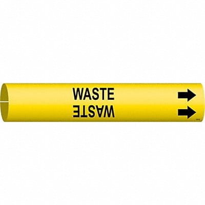 Pipe Marker Waste 7/8 in H 7/8 in W