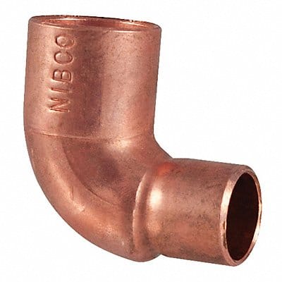 Reducing Elbow 90 Wrot Cu 1/2 x3/8