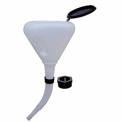Spillproof Funnel White PE Unthreaded