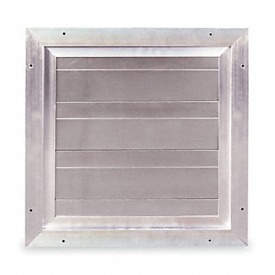 Damper Backdraft Wall Mount 19-3/4 In Sq