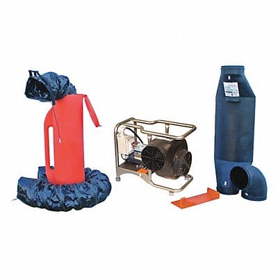 Confined Space Blower Kit Gray 25 W